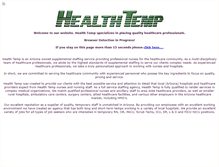 Tablet Screenshot of healthtemp.com